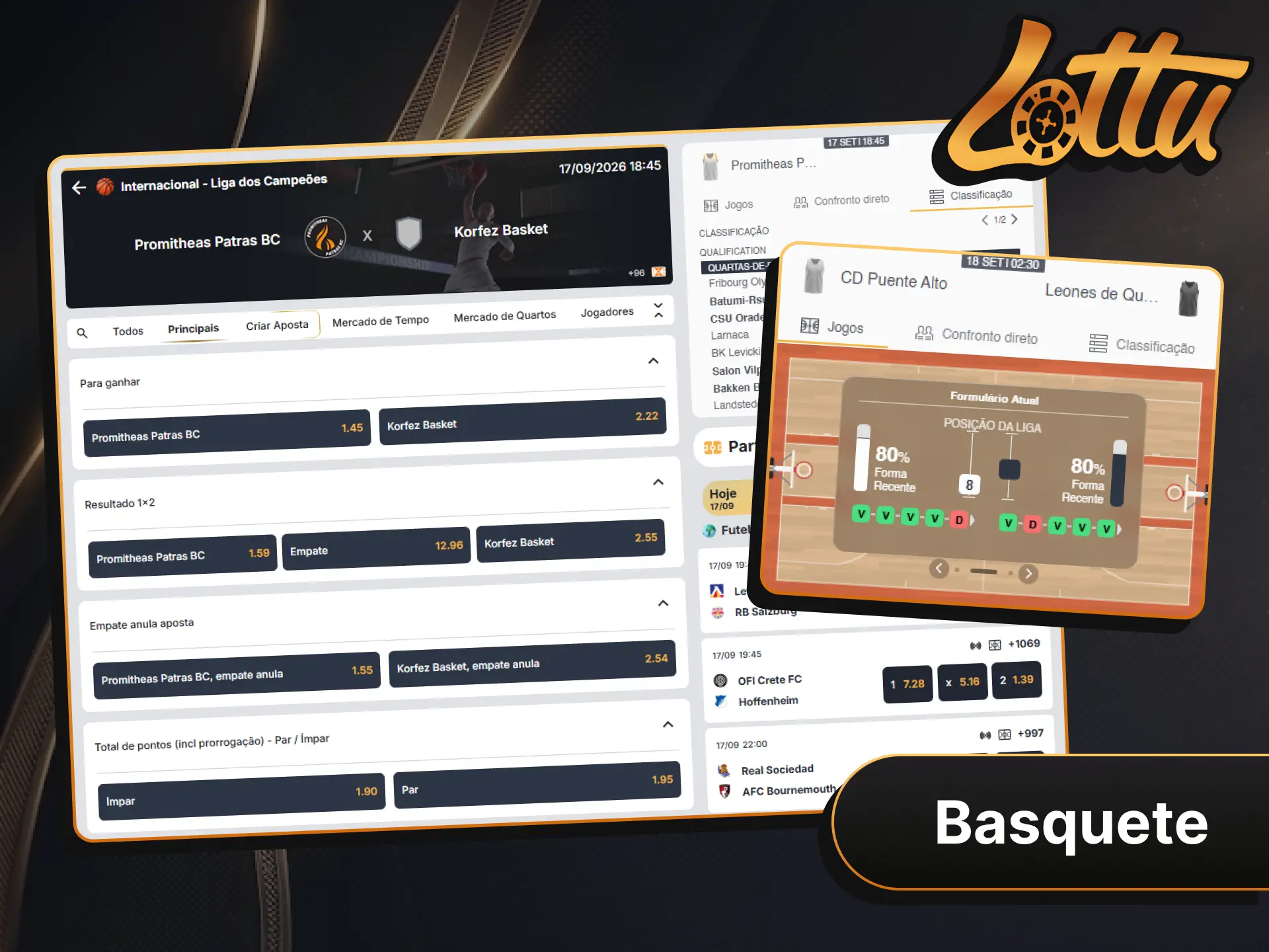 Garanta ótimos palpites nas partidas de basquete da Lottu e consiga bons retornos.