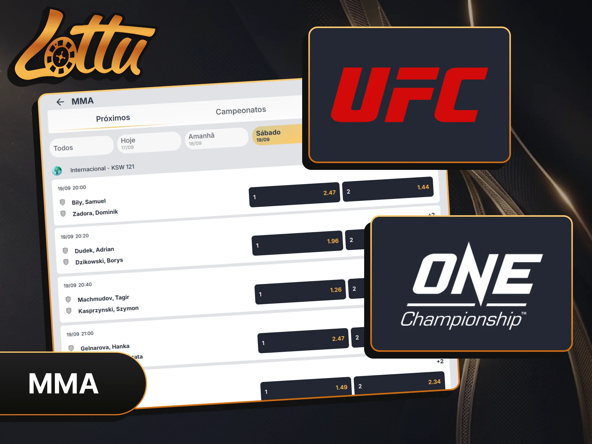 Vibrando com cada luta de MMA na casa de apostas Lottu.